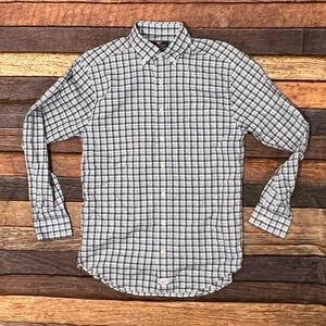 Vineyard Vines Whale Shirt Plaid Mens Button Down Casual Dress Suit Shirt